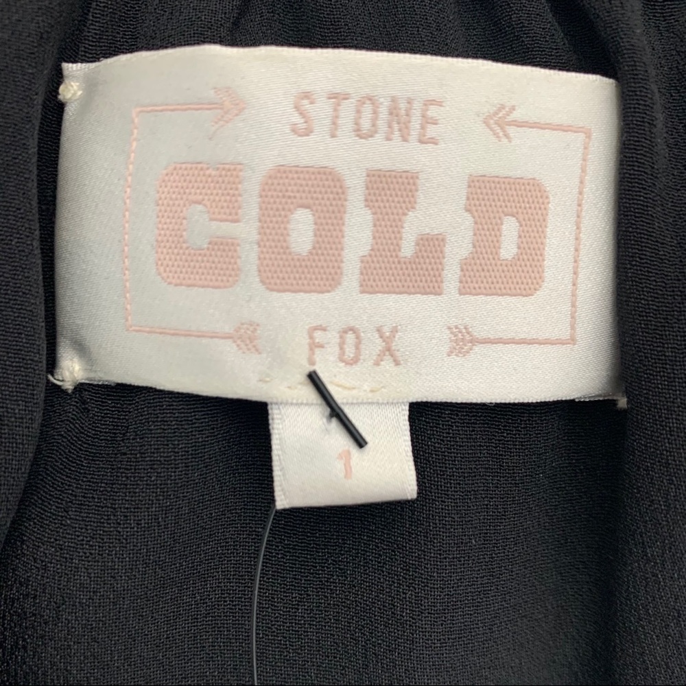 STONE COLD FOX black silk “Bonita” dress-NWOT - Picture 13 of 16